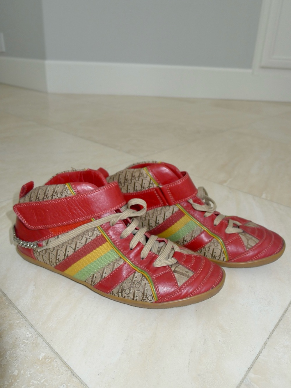 Vintage Dior Rasta High-Top Sneakers ✶ - Picture 6 of 7